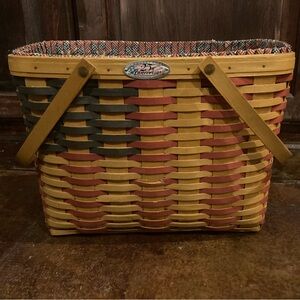 LONGABERGER 1998 COLLECTOR'S CLUB 25TH ANNIVERSARY US FLAG BASKET LARGE
